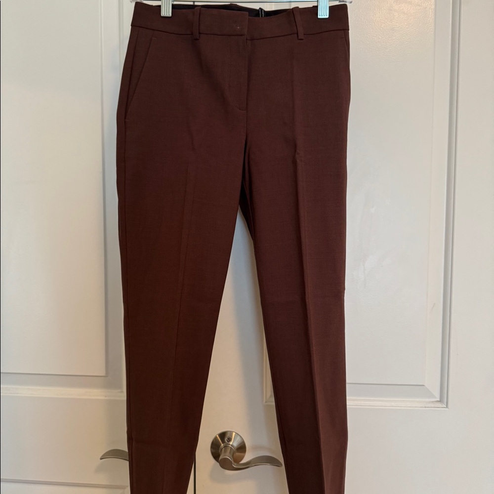 Theory Classic Crop Pant Stretch Wool Size 00